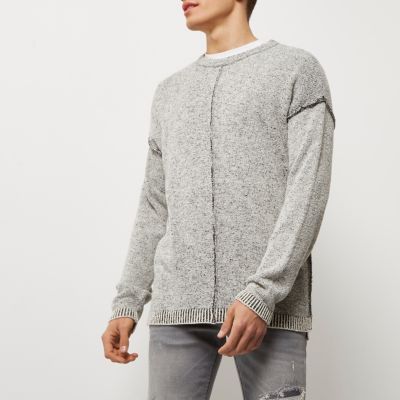 Dark grey stitch jumper